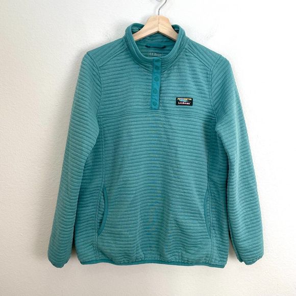 L.L. Bean Tops Ll Bean Womens Large Airlight Pullover Pockets 4